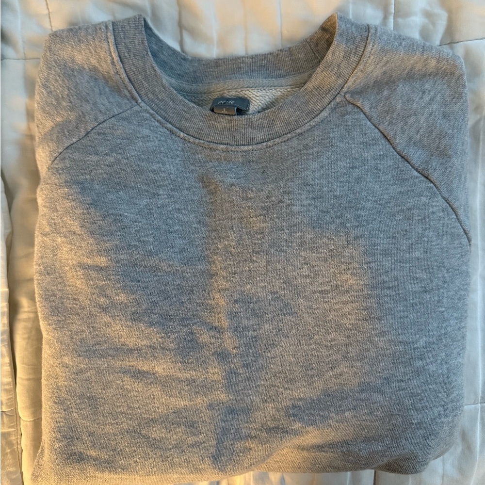 Aerie Light Gray Crewneck Sweater